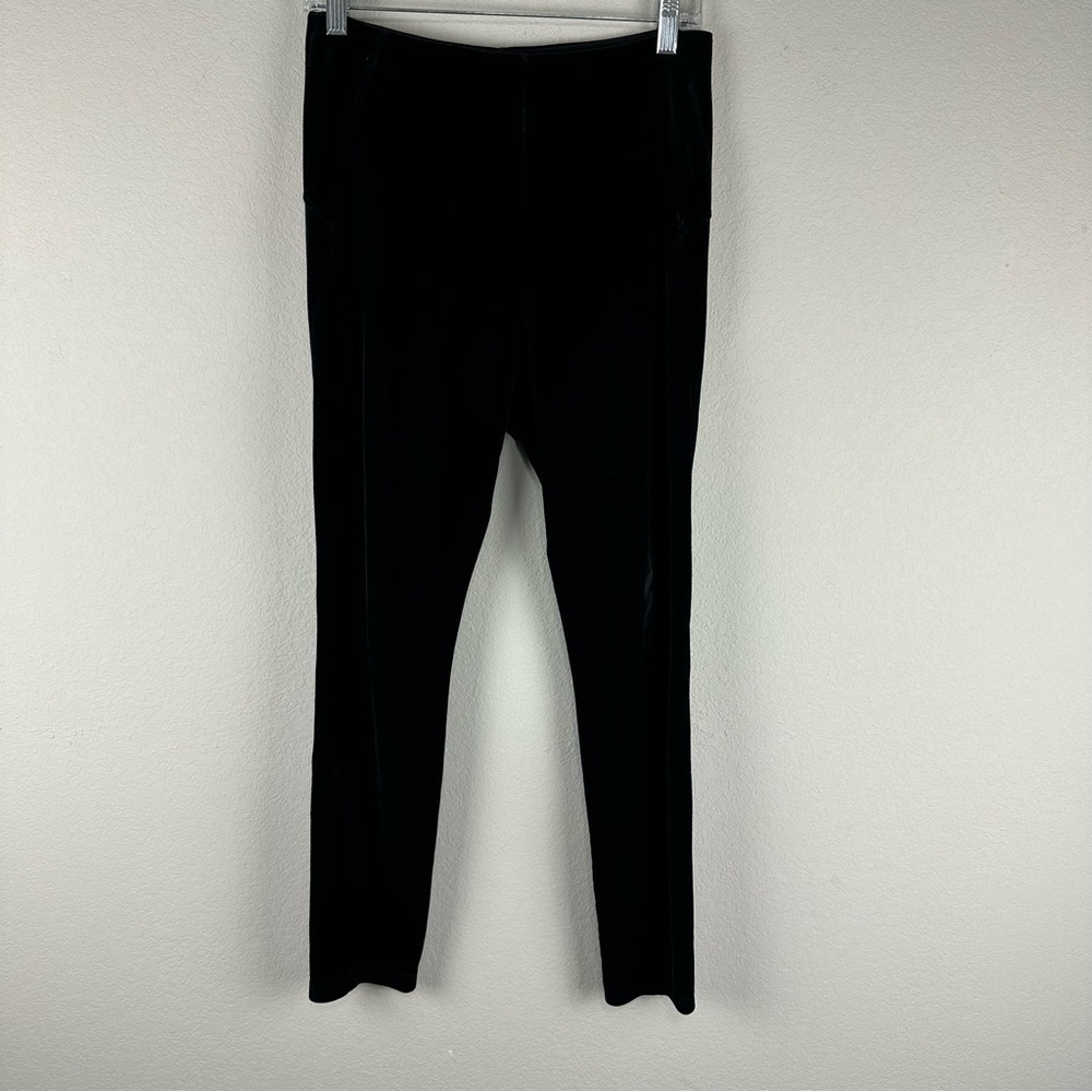 Lysse Black Ella Medium Control Velvet Cozy Comfy Loungwear Leggings Size Medium